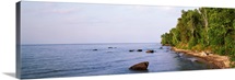 High angle view of a lake, Lake Superior, Wilderness State Park, Upper Peninsula, Louisiana, Rhode Island, Oregon