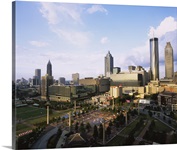 High angle view of a park, Centennial Olympic Park, Atlanta, Georgia