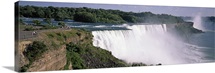 High angle view of a waterfall Niagara River Niagara Falls Niagara County New York State
