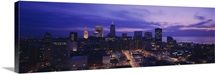 High angle view of buildings in a city, Cleveland, Ohio