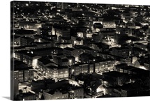 High angle view of buildings in a city, Little Italy, Baltimore, Maryland
