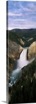 High angle view of waterfall in a forest, Yellowstone Falls, Yellowstone River, Yellowstone National Park, Wyoming