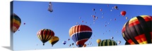 Hot air balloons at the international balloon festival, Albuquerque, New Mexico