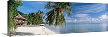 House on the beach, Matira Beach, Bora Bora, French Polynesia