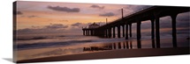 Hut on a pier, Manhattan Beach Pier, Manhattan Beach, Los Angeles County, California