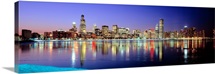 Illinois, Chicago, night