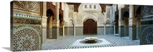 Interiors of a medersa, Medersa Bou Inania, Fez, Morocco