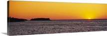 Lake at sunset, Upper Peninsula, Lake Superior, Michigan