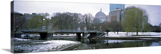 Last snow of the season, Boston Public Garden, Boston, Suffolk County, Massachusetts