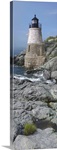 Lighthouse along the sea, Castle Hill Lighthouse, Narraganset Bay, Newport, Rhode Island