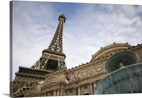 Low angle view of a hotel, Paris Las Vegas, The Strip, Las Vegas, Nevada