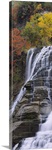 Low angle view of a waterfall, Ithaca Falls, Tompkins County, Ithaca, New York