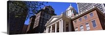Low angle view of buildings, Hartford, Connecticut, New England