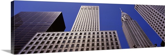 Low angle view of buildings, New York City, New York State