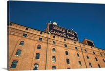 Low angle view of Oriole Park at Camden Yards, Baltimore, Maryland