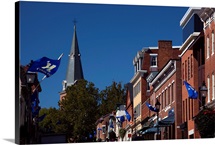Low angle view of St. Anne's Church, Main Street, Annapolis, Maryland