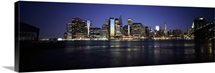 Manhattan skyline seen from Fulton Ferry, Brooklyn, New York City, New York State