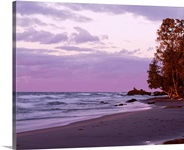 Michigan, Keweenaw Peninsula, Upper Peninsula, Lake Superior, Panoramic view of a lake