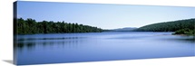 Michigan, Upper Peninsula, Copper Harbor, Silhouette of Lake Superior