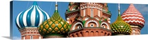 Mid section view of a cathedral, St. Basils Cathedral, Red Square, Moscow, Russia