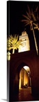 Morocco, Marrakech, Koutoubia Minaret, night