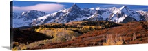 Mountains covered with snow, Colorado,