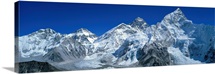 Mt Chungsi Mt Everest Mt Nuptsi Himalaya Mountains Khumbu Region Nepal