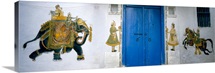 Mural on a wall, Rajasthan, India