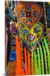 Native american indian ceremonial costume, detail.