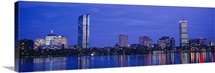Night, Skyline, Back Bay, Boston, Massachusetts