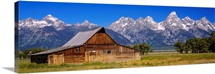 Old barn on a landscape, Grand Teton National Park, Wyoming