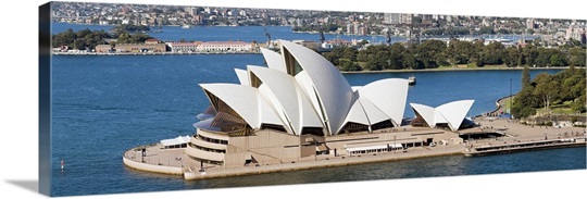 Opera house at the waterfront, Sydney Opera House, Sydney Harbor, Sydney, New South Wales, Australia