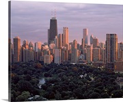 Park in a city, Lincoln Park, Chicago, Cook County, Illinois,