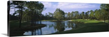 Pond on a golf course, Kilmarlic Golf Club, Outer Banks, North Carolina