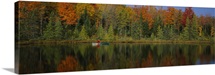 Reflection of trees in water, near Antigo, Wisconsin
