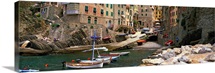 Riomaggiore Harbor Cinqueterre Italy