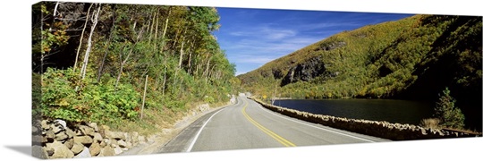 Road passing through a landscape, Route 73, Adirondack Mountains, Keene, New York State
