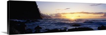 Rock at the coast, Na Pali Coast, Kauai, Hawaii