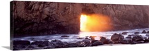 Rock formation on the beach, Pfeiffer Beach, Big Sur, California,