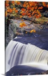 Rushing water over Fulmer Falls, autumn, Delaware Water Gap National Recreation Area, Pennsylvania
