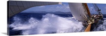 Sailboat in the sea, Antigua, Antigua and Barbuda