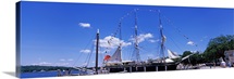 Sailboats in a river, Mystic, New London County, Connecticut