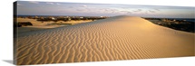 Sand dune at sunset, Outer Banks, North Carolina,