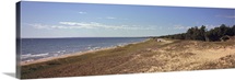 Sand dunes at the lakeside Upper Peninsula Lake Michigan Michigan