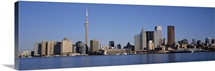 Skyscrapers at the waterfront, CN Tower, Toronto, Ontario, Canada