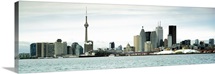 Skyscrapers at the waterfront CN Tower Toronto Ontario Canada