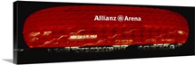 Soccer Stadium Lit Up At Night, Allianz Arena, Munich, Germany