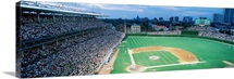 Spectators in a stadium, Wrigley Field, Chicago Cubs, Chicago, Illinois