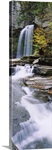 Stream flowing below a waterfall, Eagle Cliff Falls, Montour Falls, Havana Glen, New York State