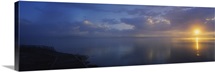 Sunrise over a lake, Yellowstone National Park, Wyoming